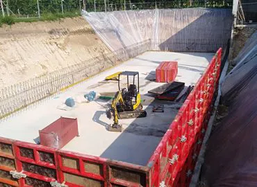 Realizzazione vasca contenimento acqua